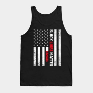 Kansas black lives matter Flag American Vintage Tank Top